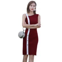 Новинка года; трикотажное платье без бретелек с контрастным наклонным плечом и облегающим низом; костюм для женщин