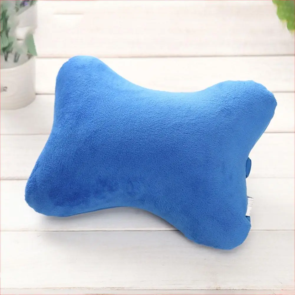 blue Bone-shaped автомобиль авто сиденье голова шеи Отдых Подушка дышащий подголовник автомобиля Подушка - Цвет: blue