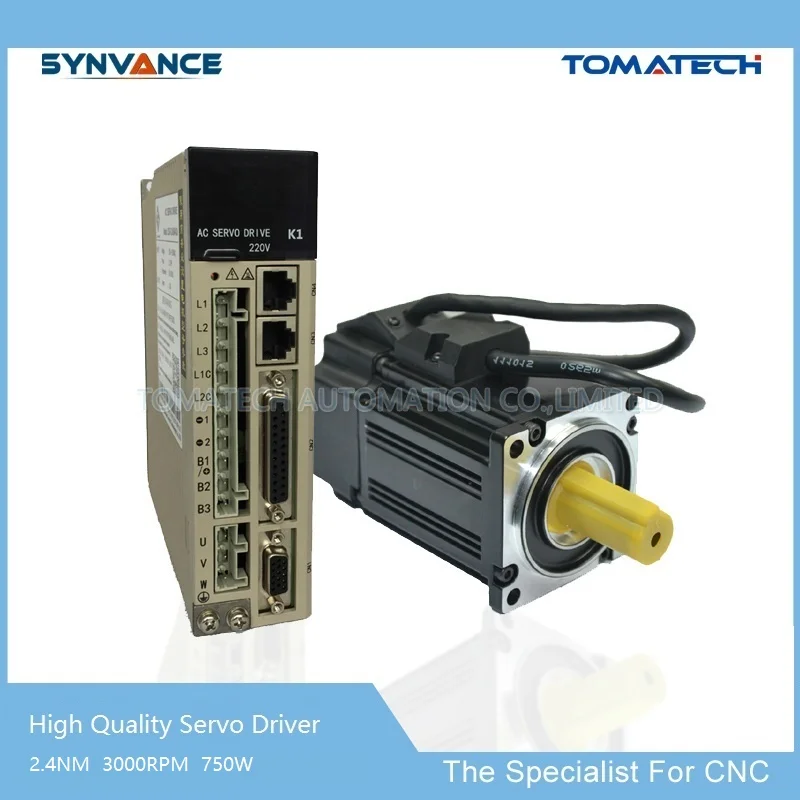 High end compact 750W 2.4nm 3000rpm servo kits for CNC machine with AC Servo Motor And Driver | Обустройство дома