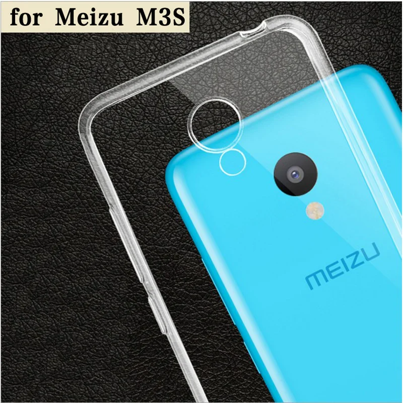 Meizu m3s Чехол прозрачный ТПУ мягкий чехол для телефона мини задняя крышка наборы