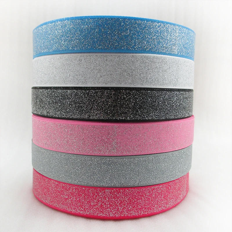 

David accessories 7/8"(22mm) solid colors Glitter polyester ribbon 50yards,DIY handmade materials,wedding gift wrap,50Yc3108