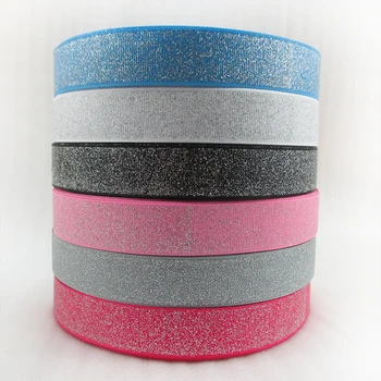 

David accessories 7/8"(22mm) solid colors Glitter polyester ribbon 50yards,DIY handmade materials,wedding gift wrap,50Yc3108