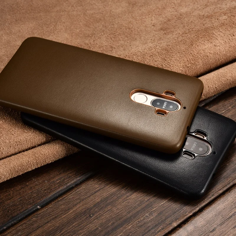 For Huawei Mate 9 Case XOOMZ Sheepskin Genuine Leather Coated PC Hard for - 5.9 inch |