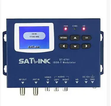 

ISDB-T Modulator SATLINK ST-6701 1 Route MPEG1 MPEG4 Satlink isdbt Modulator ST6701 for Brazil Japan Argentina