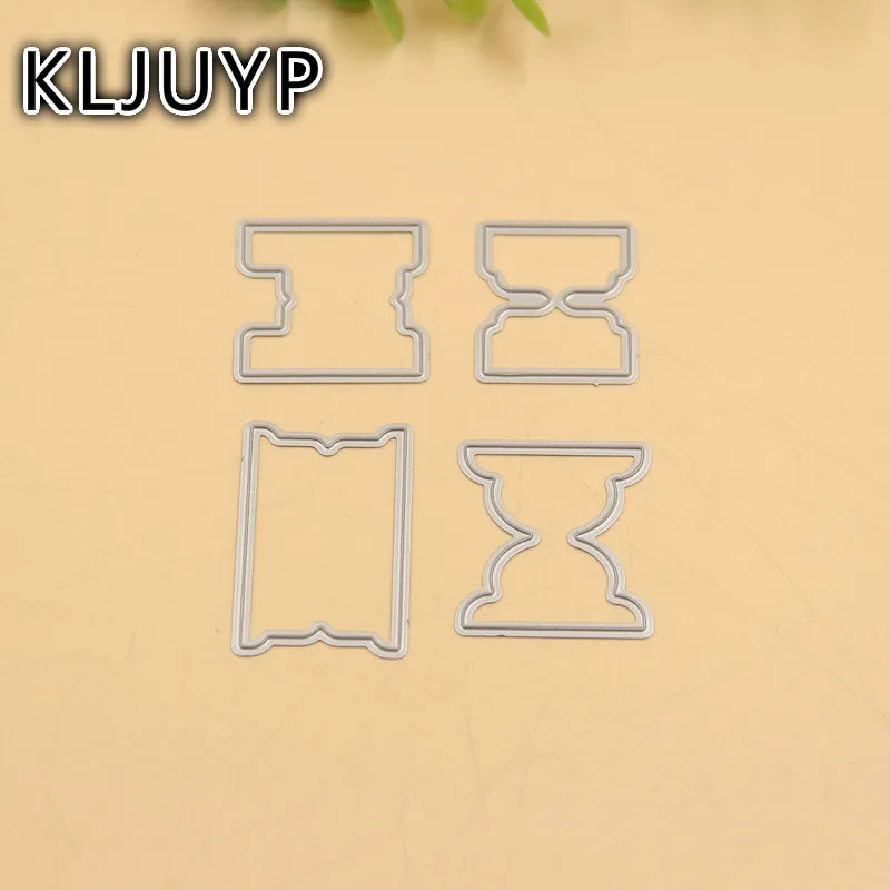 

4pcs Planner labels Metal Cutting Dies Stencils for DIY Scrapbooking/photo album Decorative Embossing DIY Paper Cards