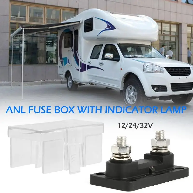 12 V/24 V/32 V автомобиль морской Лодка на колесах держатель предохранителя anl с 2 x M10 заклепки предохранителей для авто лодка морской Trike