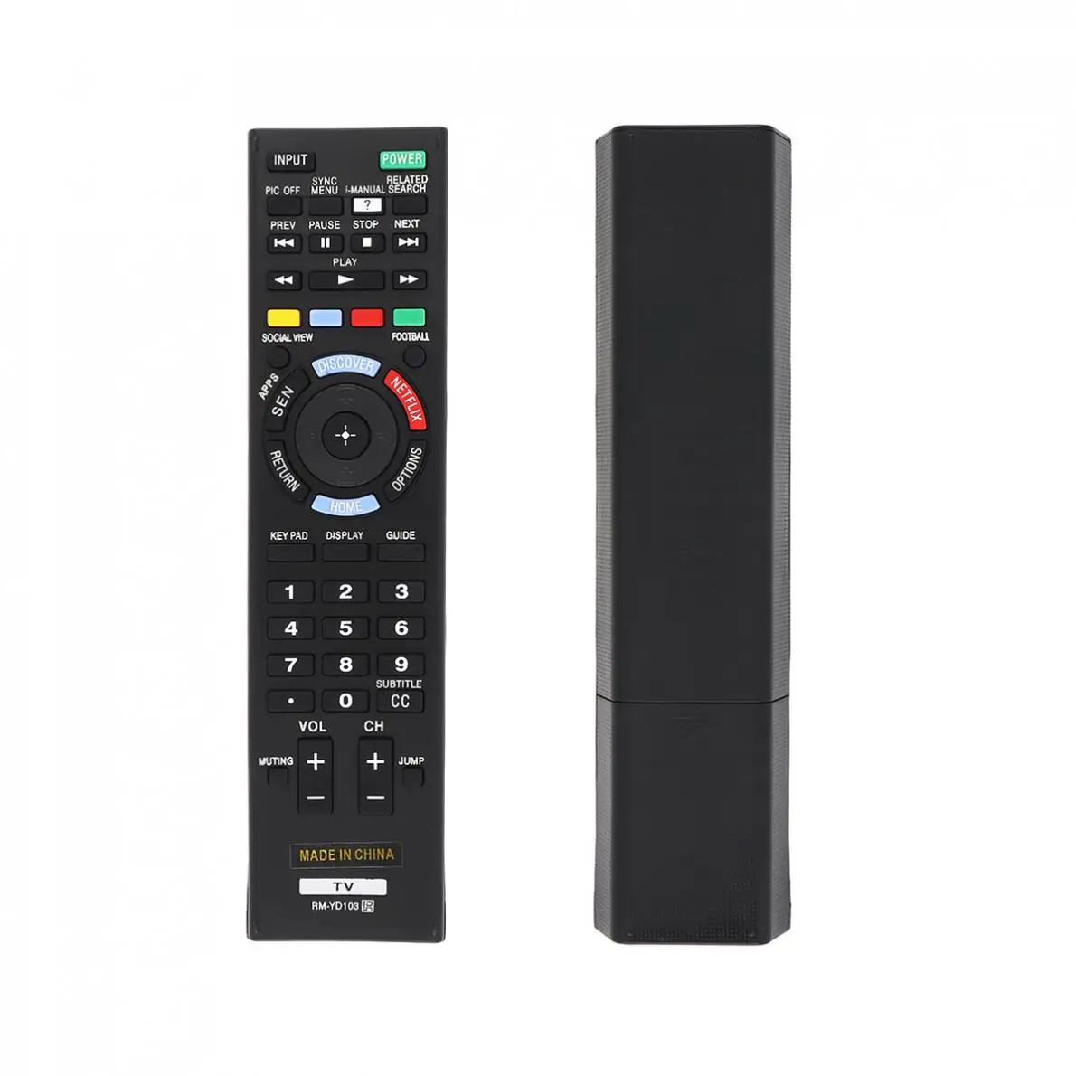 

IR433MHz Replacement TV Remote Control with Long Remote Control Distance Suitable Fit for Sony RM-YD103/KDL-40HX750 /KDL-46HX750