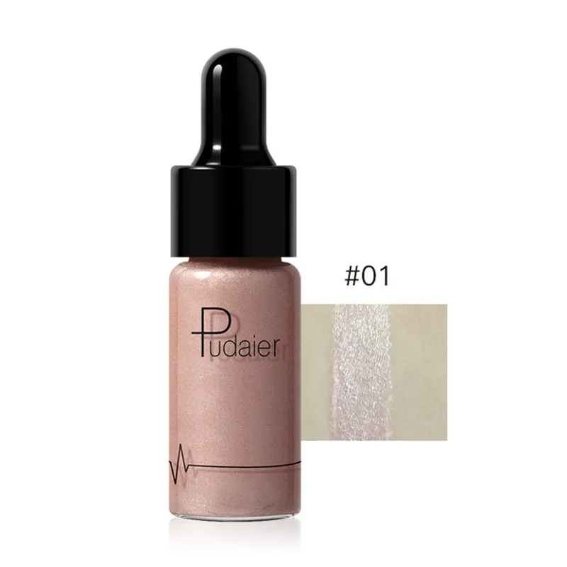 

Pudaier 1PC 12Colors Highlighter Liquid Concealer Face Contour Makeup Glitter Brighten Illuminate Bronzers Corretivo Cosmetics