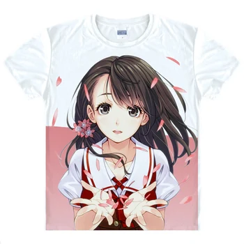 

Hanasaku Manimani T-Shirts Multi-style Short Sleeve Shirts Japanese PlayStation Mochizuke Nao Kurama Mochizuki Cosplay Shirt