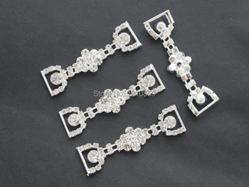 

100 Pieces Wholesale Hot Sale Glass Crystal Rhinestone Bikini Connectors for Beachwear