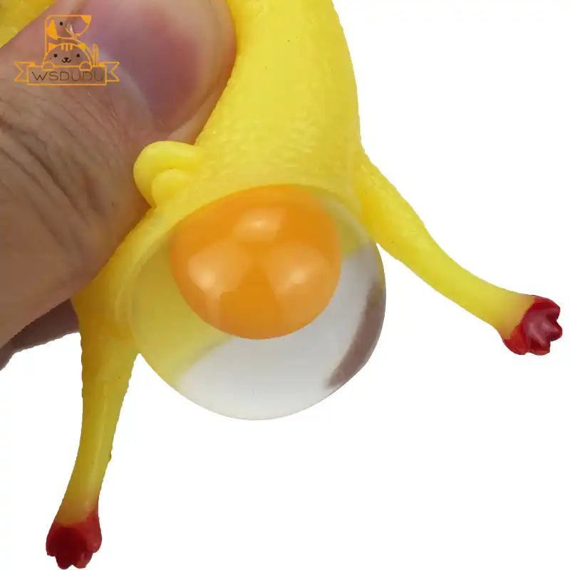 Funny vent frango galo ovos galinhas mini bola novidade anti stress alívio piadas imprensa pintainho brinquedos espremer paródia gadgets presentes macios