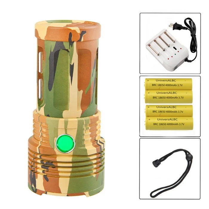 

Skyray 20000 Lumens 90w Led Flashlight 5 modes 9x CREE XM-L T6 LED Bike hunting Torch With 4 x 18650 battery and charger