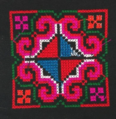 1 шт. модная разноцветная Вышивка крестом аксессуары со стразами аппликацией MIAO этнический Вышивка Патчи