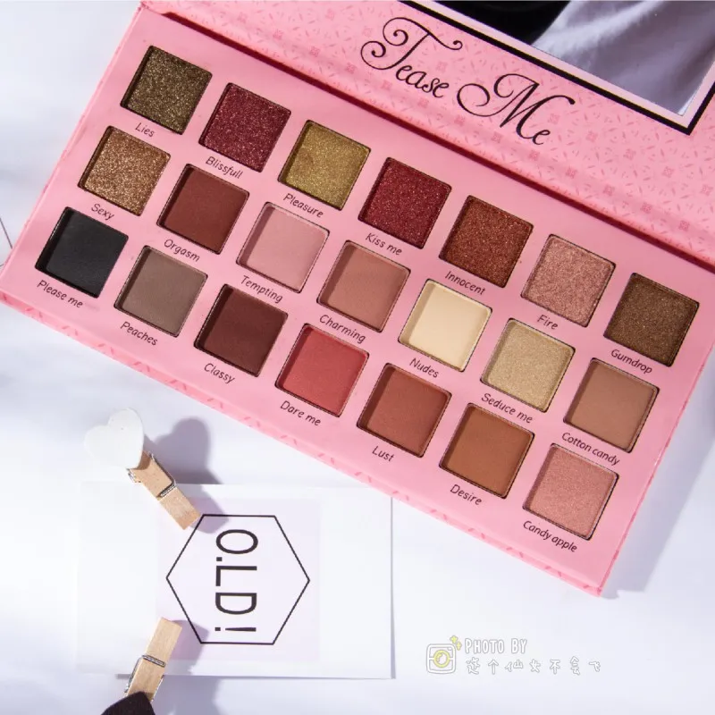 

Matte and Shimmer Eyeshadow Palette 21 Warm Color Earth Tone Waterproof Giltter Eye Shadow