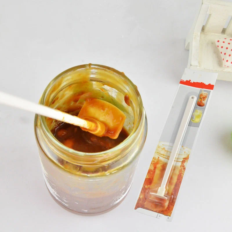 

Soft Silicone Bottle Scraper Tool Long Handle Jam Spatula for Salad dressing Batter Jam Sauce Ketchup Model for Kitchen Baking