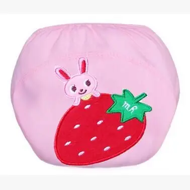 Горячая Распродажа, 1 шт Многоразовые детские подгузники для младенцев, тканевые подгузники, мягкие чехлы, моющиеся, свободный размер, регулируемые подгузники, зимняя, летняя версия - Цвет: Strawberries