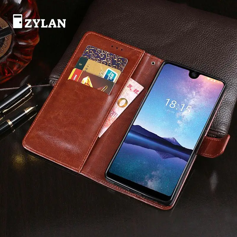 

ZYLAN For BQ BQ-6015L Universe Case Leather Retro Flip Cover Shell Magnetic Wallet Cases Stand Strap BQ 6015L Universe & GIFT