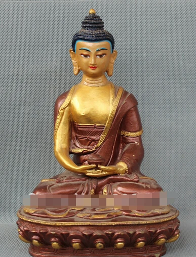 Ymy --- 512 + из непалы Тибета буддизма бронзовое сидение Shakyamuni Sakyamuni Будда держит чашу