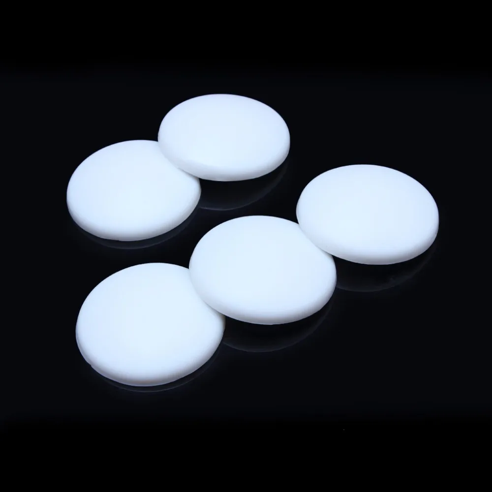 10PCS X Door Knob Wall Protector Shield Plates Round White Self