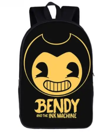 Bendy рюкзак сумка для мальчиков игра печать чернильная машинка школьные рюкзаки