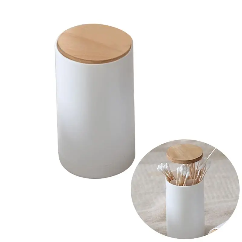 

Automatic Pop-up Cotton Bud Swabs Toothpick Holder Dispenser Case Q-tips Holder Storage Organizer Box Home Hotel Decoration