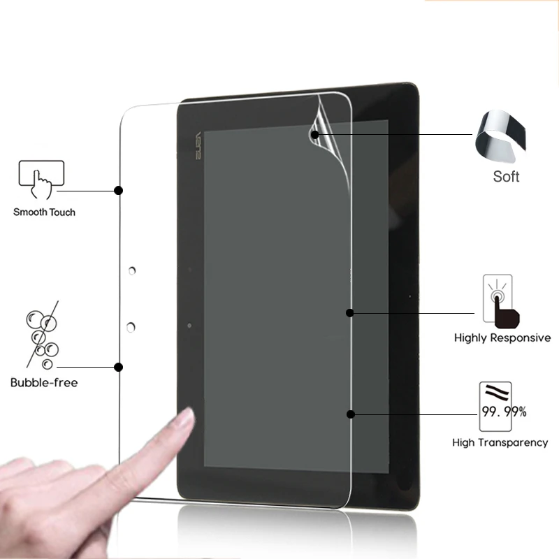 

Premium ANti-Scratched HD lcd screen protector film For Asus Eee Pad TF201 10.1" tablet high Clear Glossy protective films