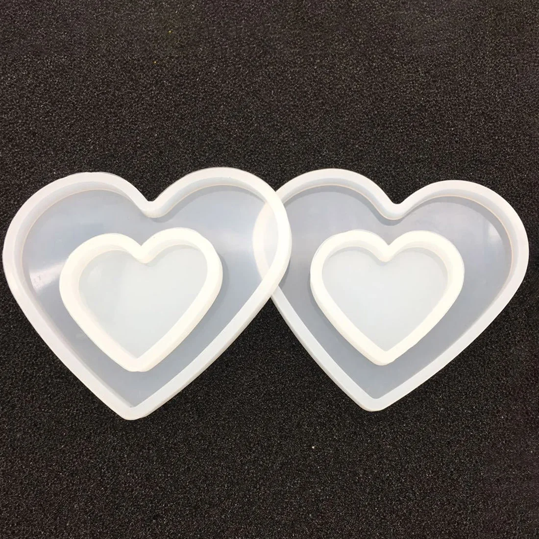 

Resin Transparent Silicone Mold Heart Shape Epoxy Resin DIY Jewelry Making Crafts Great for DIY tools Decorations epoxy resin mo