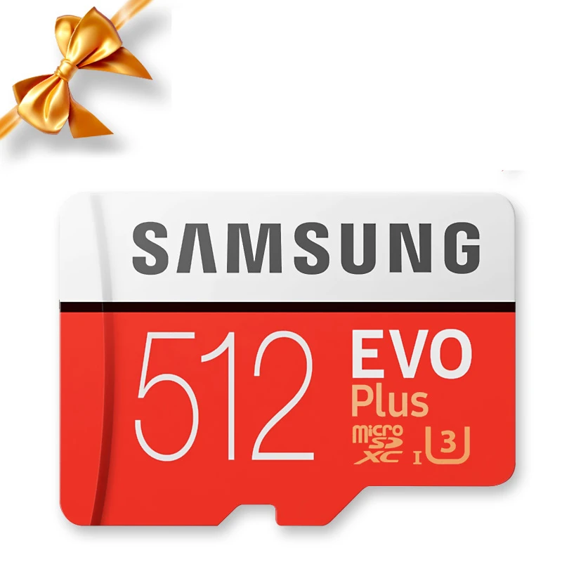 Карта Microsd SAMSUNG 256G 128 Гб 64 ГБ 32 ГБ 16 ГБ 8 ГБ 100 МБ/с./с класс 10 U3 U1 SDXC класс EVO+ Micro SD карта памяти TF флэш-карта - Емкость: 512GB U3  100MBS Luo