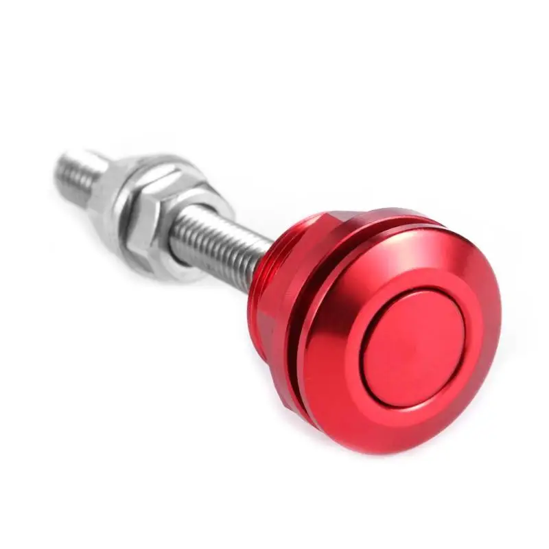 VODOOL универсальная 22 мм Кнопка для автомобиля капота Штыревой замок зажим комплект быстросъемная защелка для двигателя бонеты аксессуары для автомобиля Стайлинг - Цвет: Red