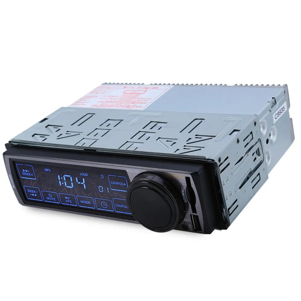 12V Car Stereo Audio FM Player Bluetooth 2.0 hands-free Calls AUX USB SD WMA, WAV, MP3 Car Radio Music Player