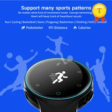 Качественный водонепроницаемый круглый спортивный браслет для здоровья часы smartband с кровяным давлением кислорода в крови Dynimac монитор сердечного ритма