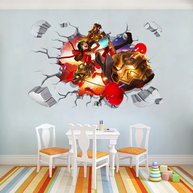

League Of Legends 3D Wall Stickers Vinyl Decal Decor B604 Free Shipping removeable