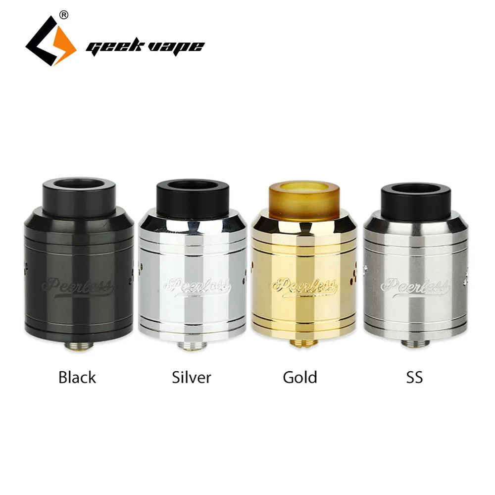 

GeekVape Peerless RDA Tank singlle/dual Build Deck Peerless Atomizer 24mm Diameter Electronic Cigarette tank 510 pro Squonk MOD