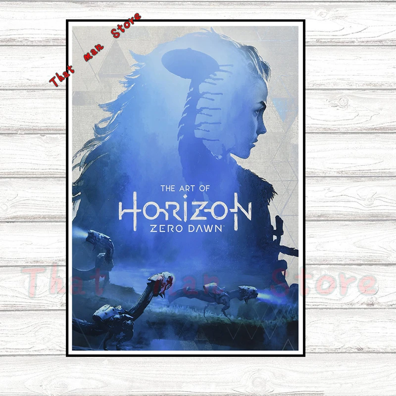 Horizon Zero постер с тематикой рассвета для HD плаката белая картонная отделка дома