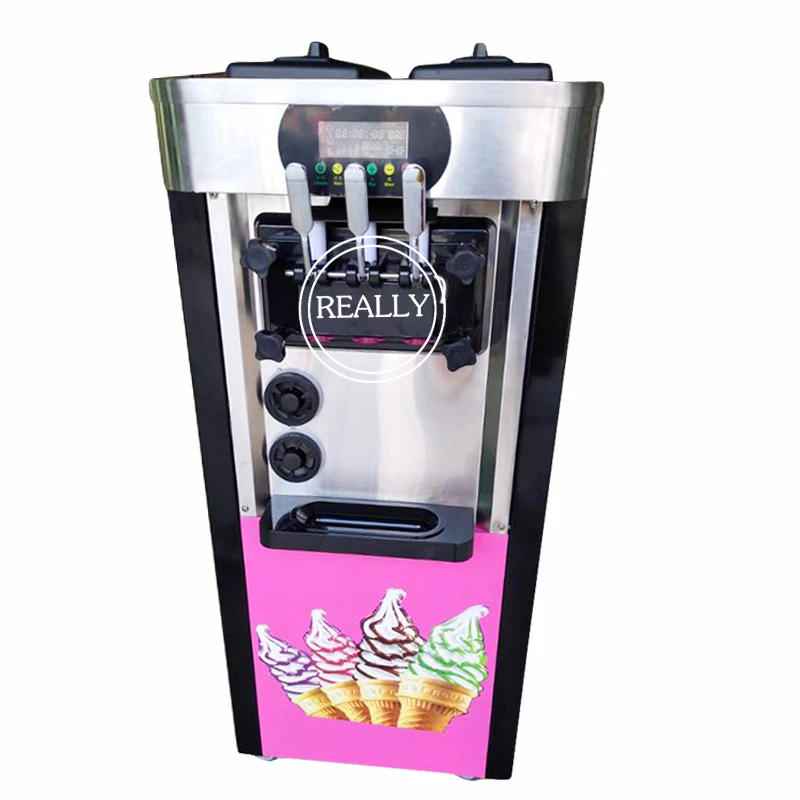 20 discount Hot sale The 3 favors sofe ice cream machine talian Pink color soft serve ice cream