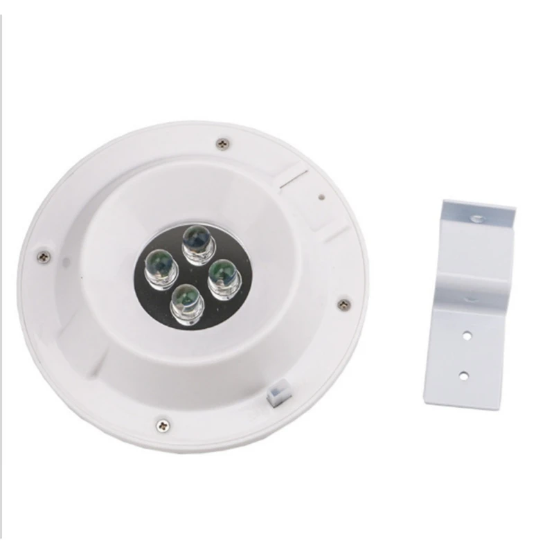 4 LED Solar Powered Gutter Lights For Garden Yard Wall Fence Outdoor Pathway Lamp Solar Panel+Plastic White Lights Solar Light
