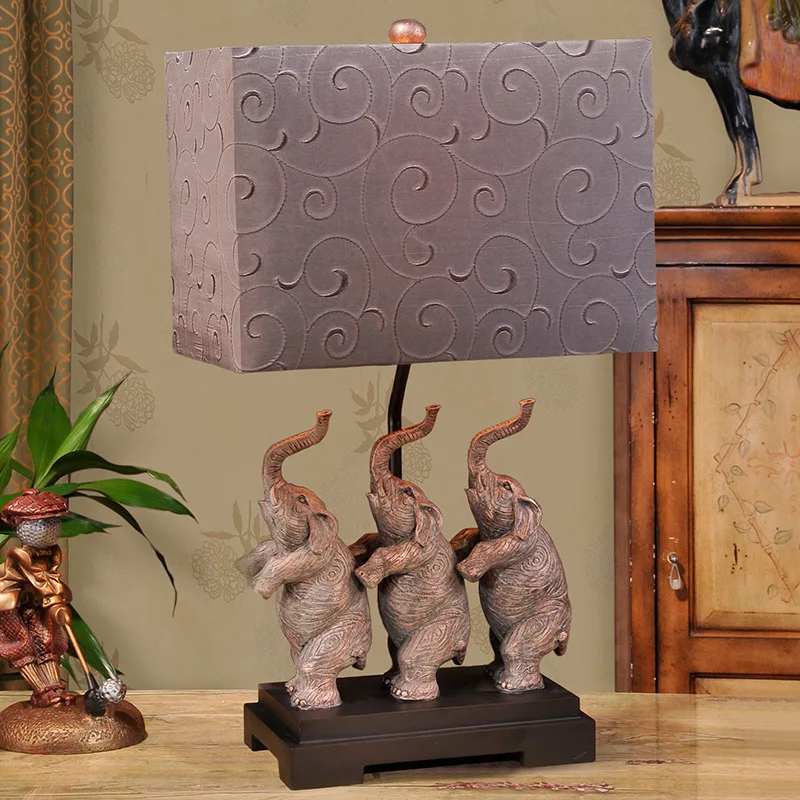 TUDA 36X65cm Free Shipping Creative Three Elephant Shaped Resin Table