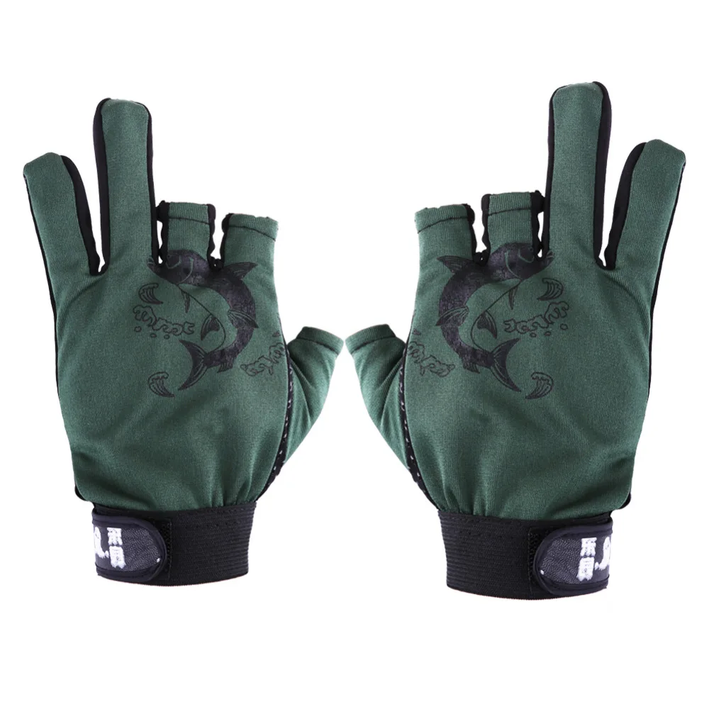 

1 Pair Fishing Gloves Half Finger Skidproof Resistant Cycling Fishing Anti-Slip Tool Fishing Accessories
