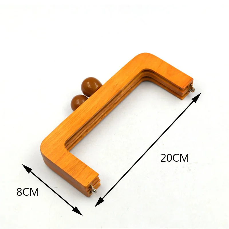 Meetee, 1 шт., 20X8 см, классический стиль, рамка для сумки, деревянная ручка, антикварная застежка для поцелуя, для кошелька, рамка с замком, пряжки, сделай сам, украшение для сумки, аксессуар