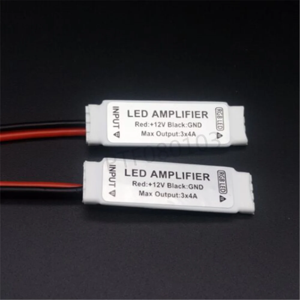 DC12V Mini RGB Led Amplifier Controller Common Anode 3Channel for SMD 3528 5050 Led Strip Lighting 10pcs