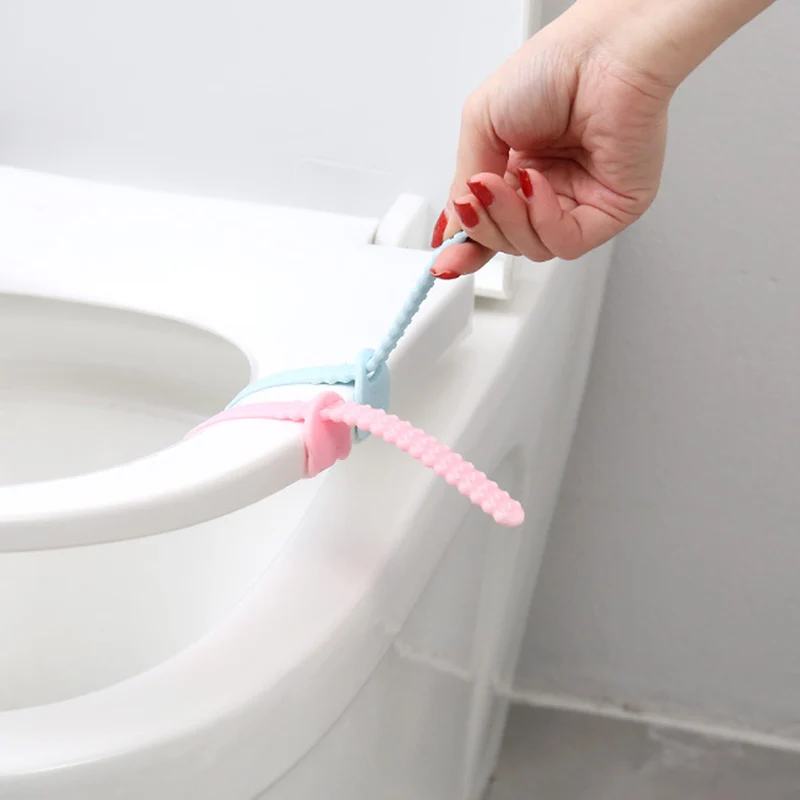 

1Pcs Silicone Toilet Seat Cover Handle Lifting Device Bathroom Avoid Touching Hygienic Clean Clamshell Lid Lifter