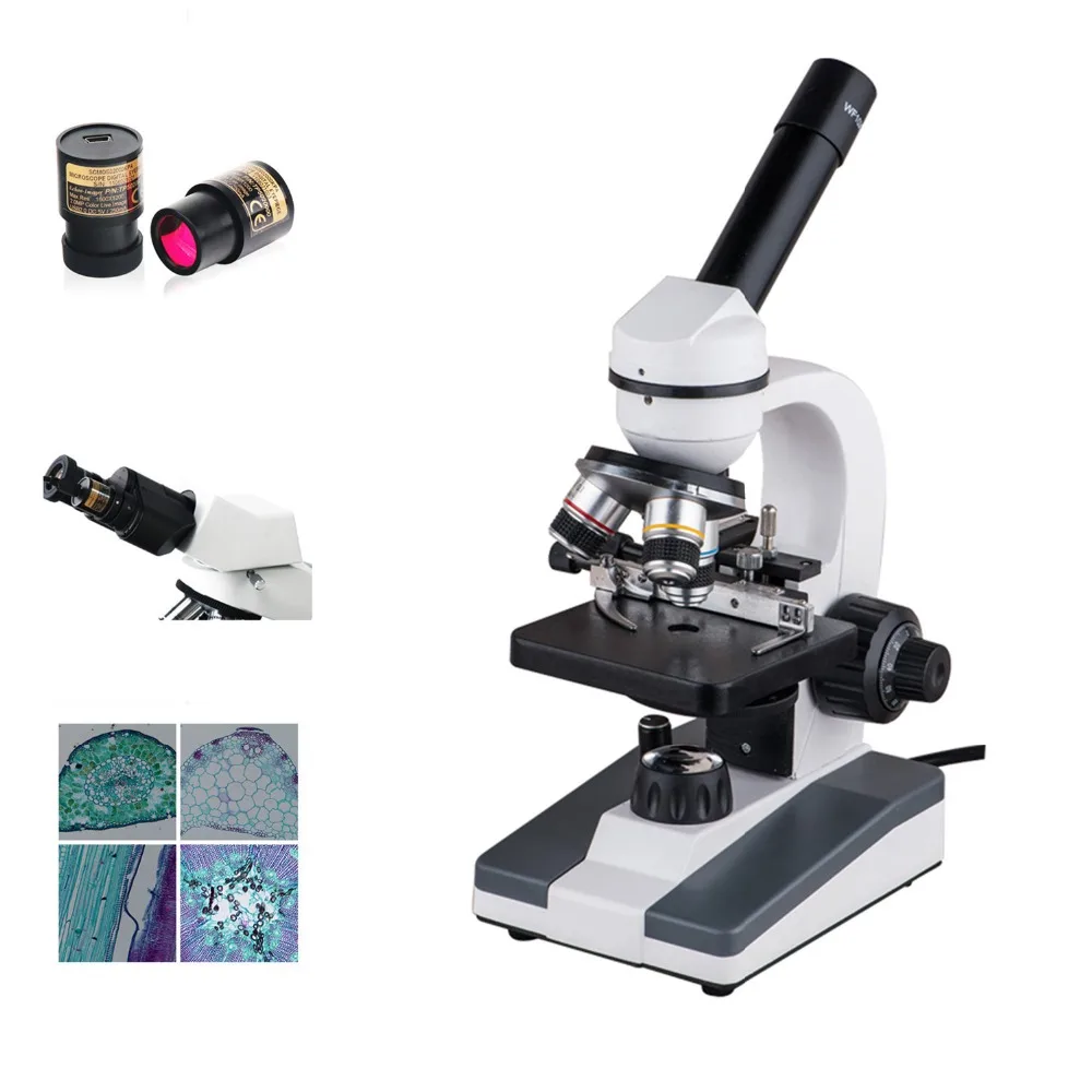 

AMDSP XP901 Monocular Microscopes Metal Biological Microscope with SCMOS 1.3M Eyepeice Camera