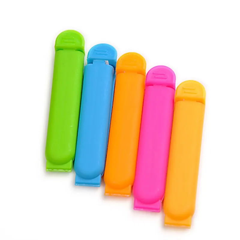 5Pcs font b Food b font Snack Seal Sealing Bag Clips Sealer Clamp Kids Kitchen Tool