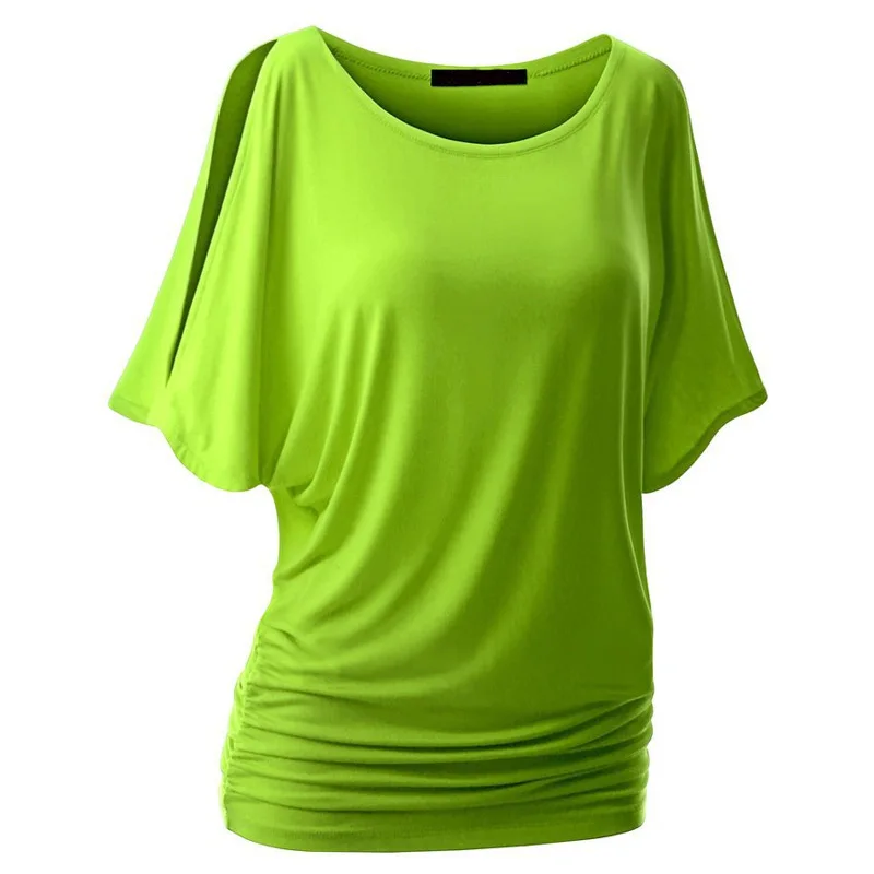 

2019 sexy round-collar bat short-sleeved T-shirt
