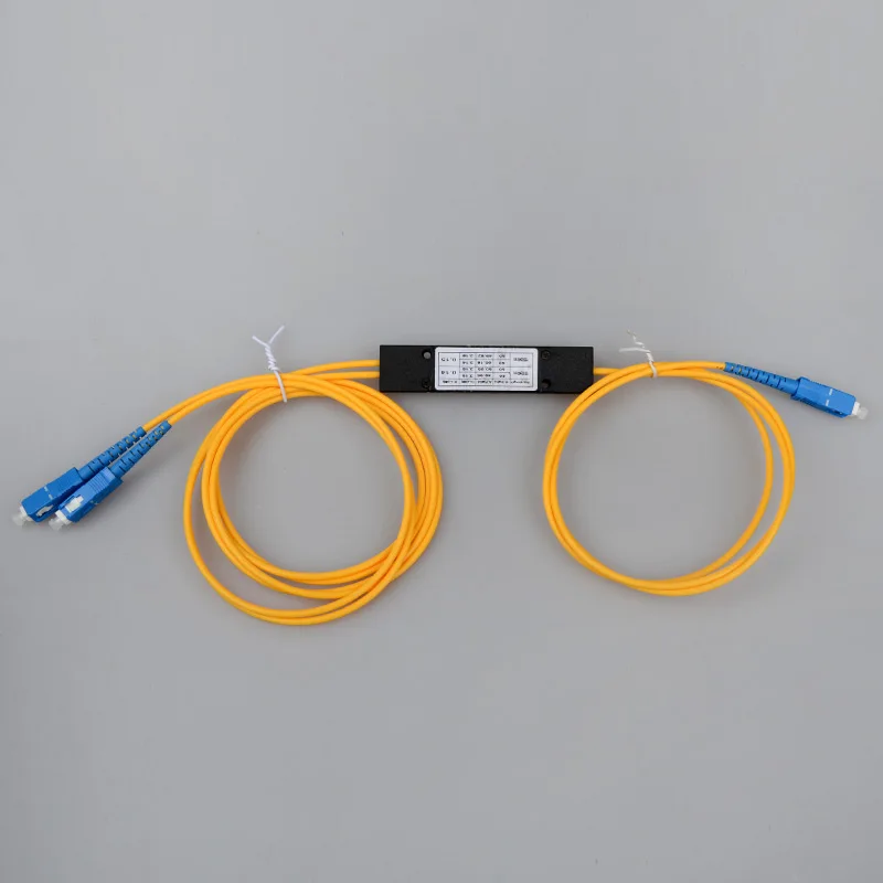Волоконно оптический сплиттер SC 1x2 FTTH ABS коробка 1 2 с 1: плоских типа волновода