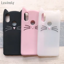 Redmi Note 5 pro Cases 3D Cute Beard Cat Cases for Xiaomi Redmi 5 6 4A Note 4X 5A 3 4 Silicone Soft TPU Glitter back Cover Coque