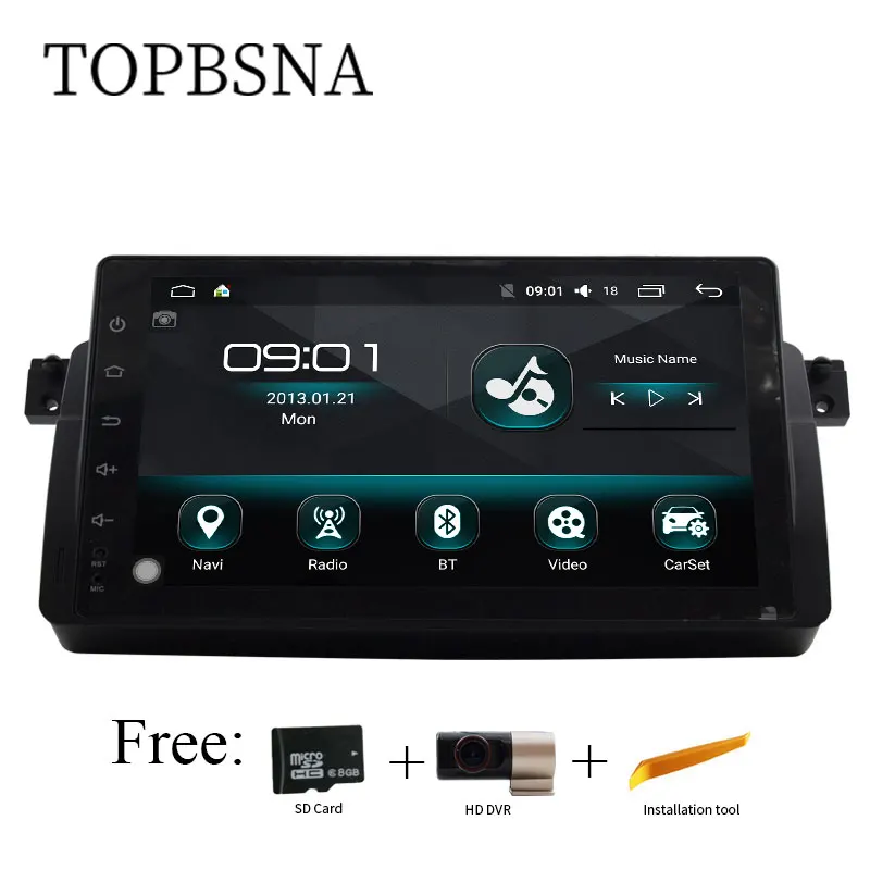 TOPBSNA 9 Android 6 0 1G 16G font b Car b font font b Radio b