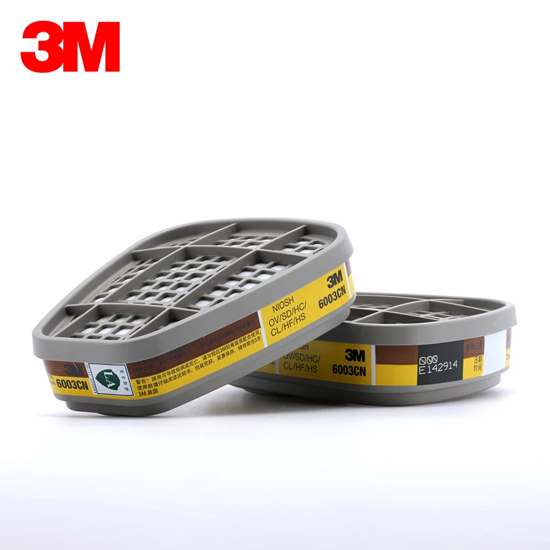 

3M 6003 Chemical Respirator Anti Organic Vapor&Acid Gas Respiratory Protection NIOSH&LA Approved LT070
