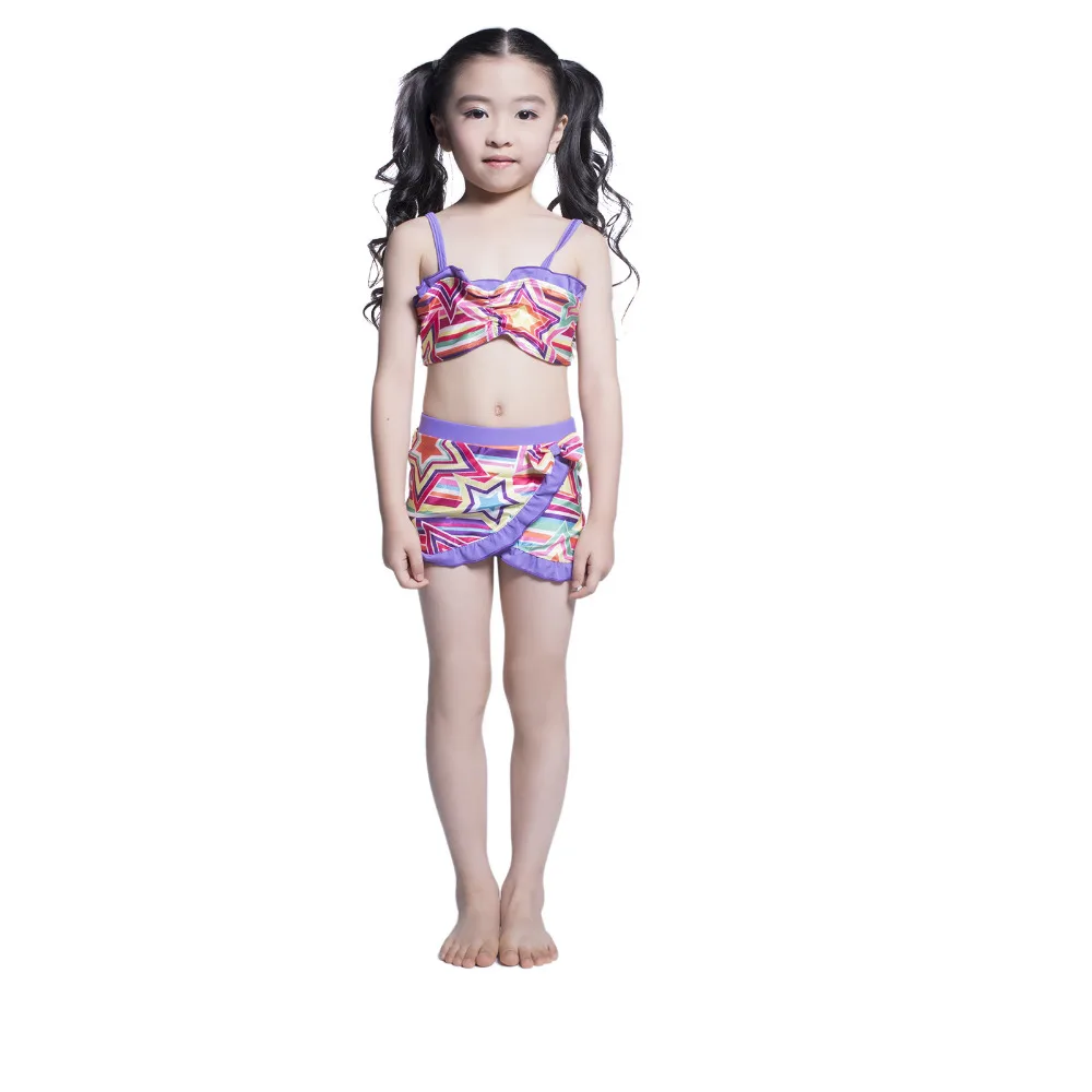2017 Two Piece Children's Swimsuit Girls Professional ...