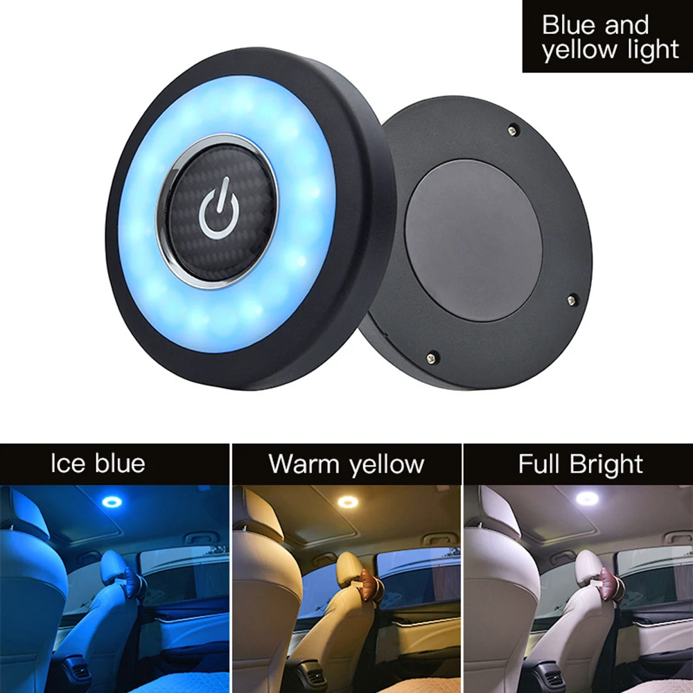 Universal USB Rechargeable White/Blue/Yellow LED Car Reading Light Interior Roof Doom Lamp Magnetic LED Car Style Night Light 5 Universal USB Rechargeable White/Blue/Yellow LED Car Reading Light Interior Roof Doom Lamp Magnetic LED Car Style Night Light 5